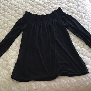 Navy blue off the shoulder top